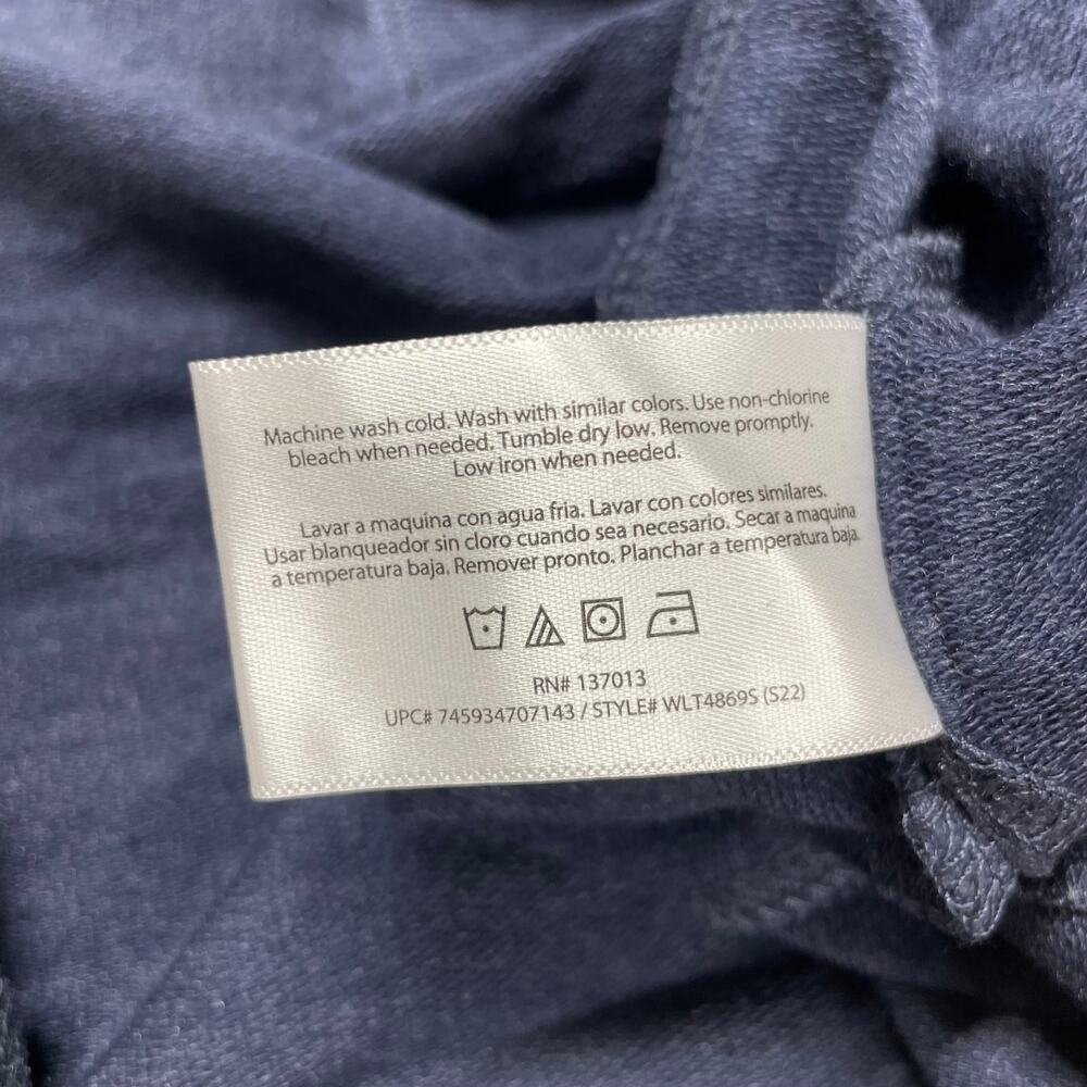 Wildfox NWT Navy Statement “Social” Sweatshirt Side Slits Drop Shoulder Size M - Picture 8 of 10